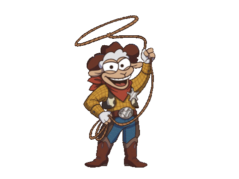 Fun Cowboy Sticker by TobozFilms