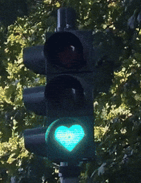 Traffic Light Heart GIF