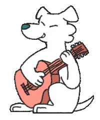Dog Guitar Sticker