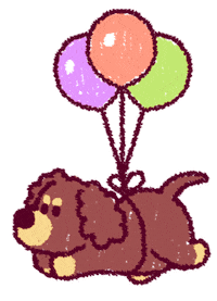 Dog Running Sticker by eomgogi