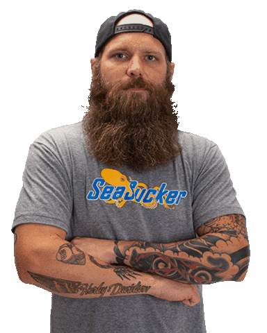 Tattoo Beard Sticker by SeaSucker