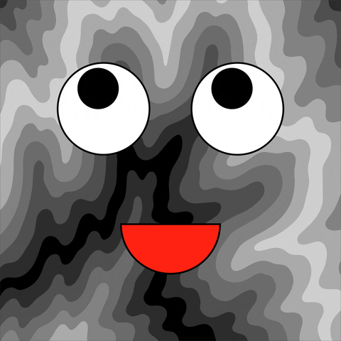 Black And White Smile GIF by Jen Stark