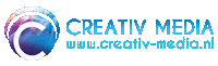 creativmedia logo media website flyers Sticker