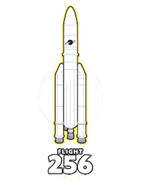 James Webb Space Telescope Rocket Sticker by ArianeGroup