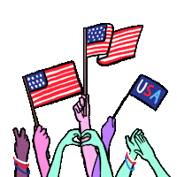 Proud Independence Day Sticker by Alba Paris