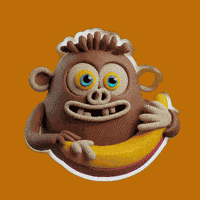 Hungry Monkey GIF