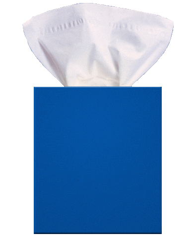 Kleenex giphyupload hands nose tear Sticker