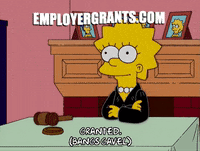 employergrantsofficial lisa simpson episode 20 season 15 judge GIF
