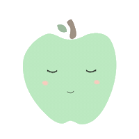 manuelicas apple fruit pastel fruta Sticker