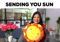 winniesun cartoon excited sun silly GIF