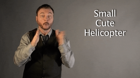 sign language small cute helicopter GIF by Sign with Robert