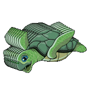 SaladVision summer fruit foodie turtle Sticker