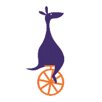 Bikeovokids bear bike mascot wheel Sticker