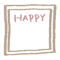 Happy Beige Sticker
