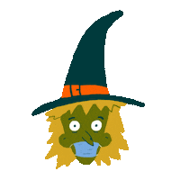 Surprised Trick Or Treat Sticker
