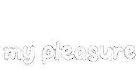 My Pleasure Sticker by Rima Bhattacharjee