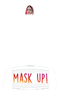 Mask Up Sticker by BORN ON INSTAGRAM