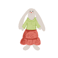 Rabbit Easter Sticker