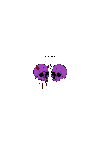 jarnikiara love skull blood tears Sticker