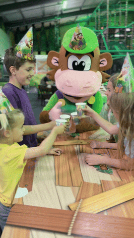 monkeytownnl giphyupload happy party cheers GIF