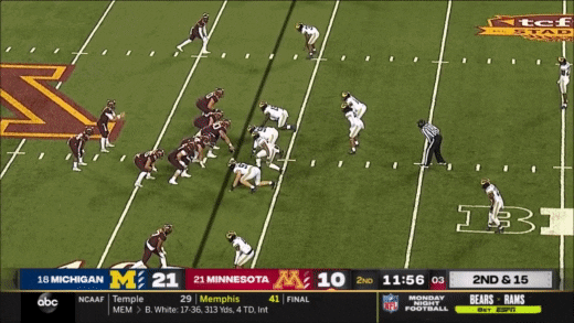 aaronmcmann giphyupload minnesota michigan football aidan hutchinson GIF