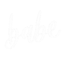 sincerelycitra lettering babe calligraphy letter Sticker