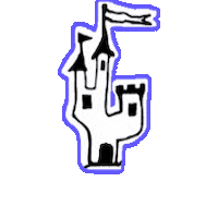 Burg Sticker by Schmuckburg
