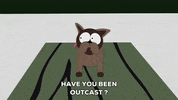 a dog on a platform GIF by South Park 