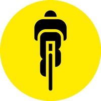 damrespekt respekt kolo bezpecnost zluta Sticker