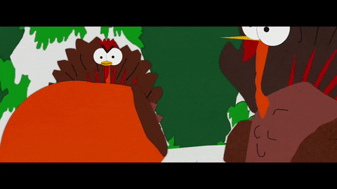 kenny mccormick turkey GIF by South Park 
