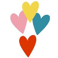 Love You Hearts Sticker