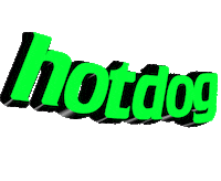food text wordart hotdog Sticker