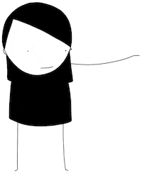 terezap illustration look show arrow Sticker