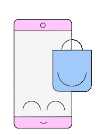 Shopping Phone Sticker by Nubank