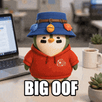 ZaddyFi work penguin monday big GIF