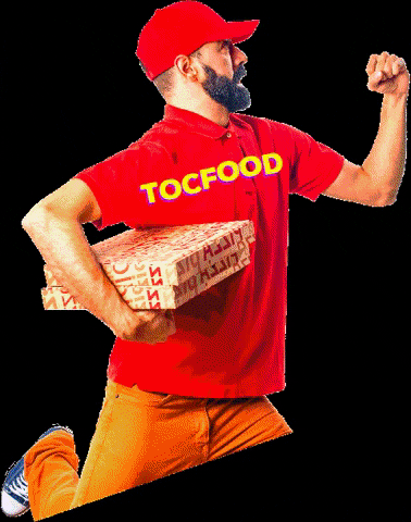 TocFood giphygifmaker food pizza delivery GIF