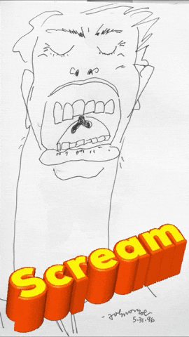 josephcoon6e33cf0a5cd14d79b7a59d084fe142fd scream GIF
