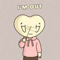 Im Out White Flag GIF by LT3 Creations
