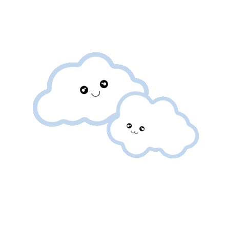stillthrifting giphyupload kawaii vintage clouds Sticker