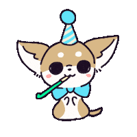 Happy Birthday Dog Sticker