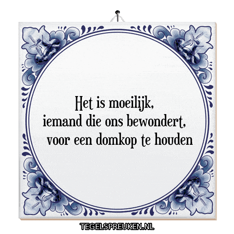 Troost Sneer Sticker by Tegelspreuken.nl