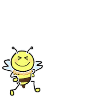 Happy Honey Bee Sticker by Junjun【pontan】