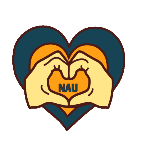 Northern Arizona University Love Sticker by NAU Social