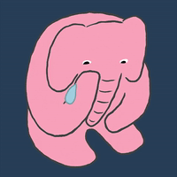 Crying elephant