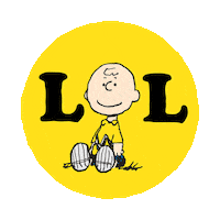 Charlie Brown Lol Sticker by Peanuts