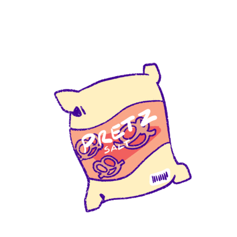 Snack Run Buns Sticker by Su.plex
