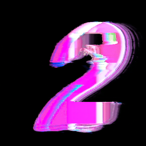 Glitch Numbers GIF by #BASILIO