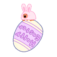 Easter Bunny Sticker by DINOSALLY