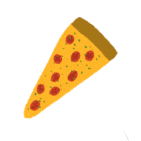 pizza ilustralle Sticker