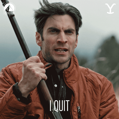 Quit Paramount Network GIF by Yellowstone